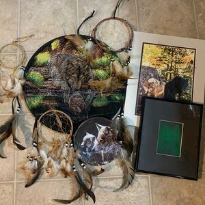 Bundle Of Wolf Themed Items (Vintage)